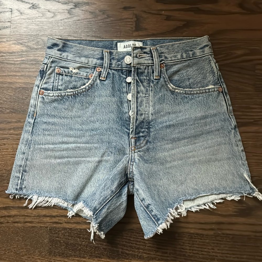 AGOLDE Parker Denim Shorts Size 23 (longer version)